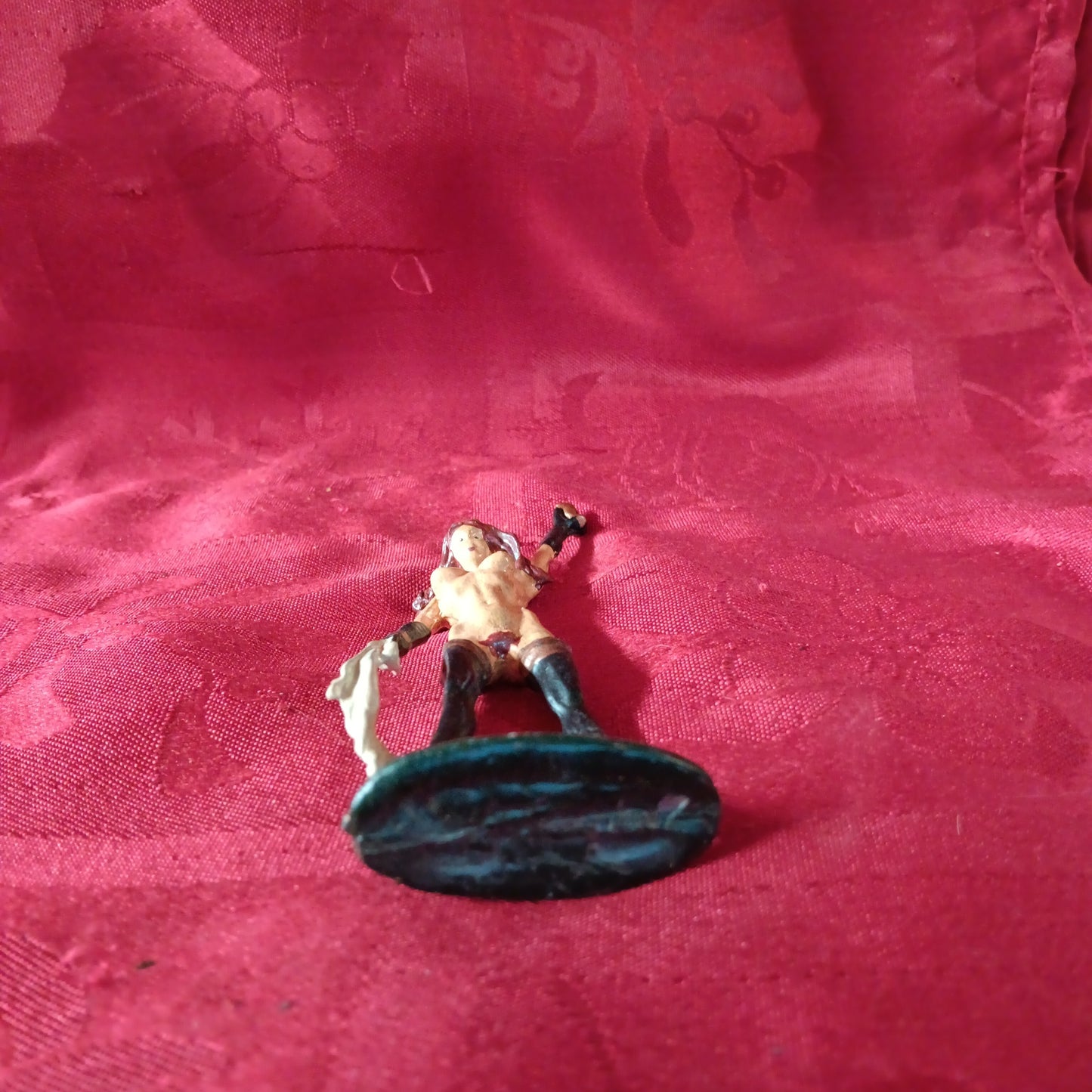 Lead Erotic Woman Naked Warrior - Red Hair-Jantiques LLC.