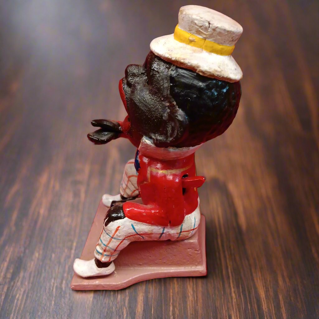 Cast Iron Mechanical Bank - Americana Top Hat Man Marble Game-Jantiques LLC.