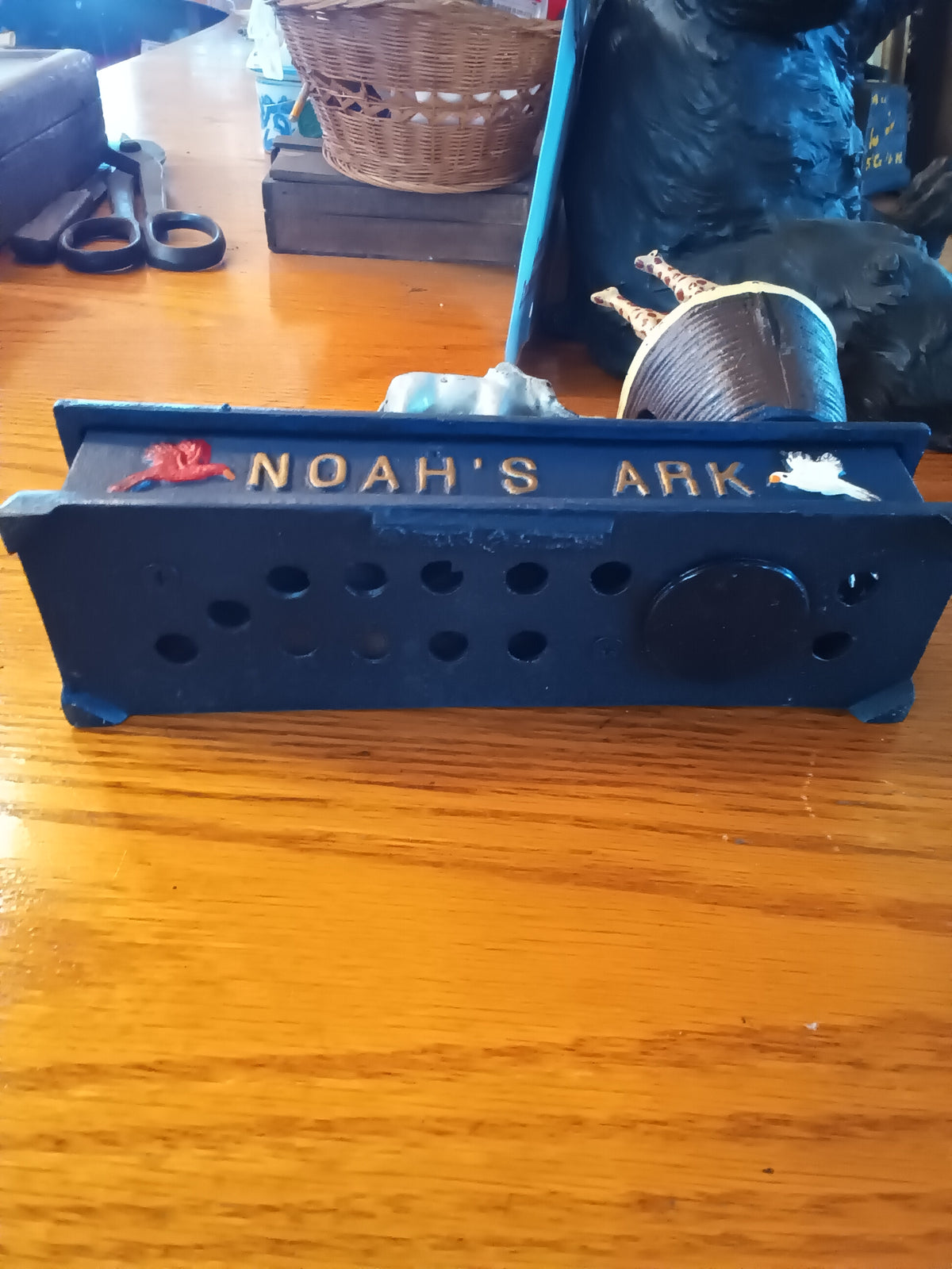 Cast Iron mechanical Noah's Ark Bank