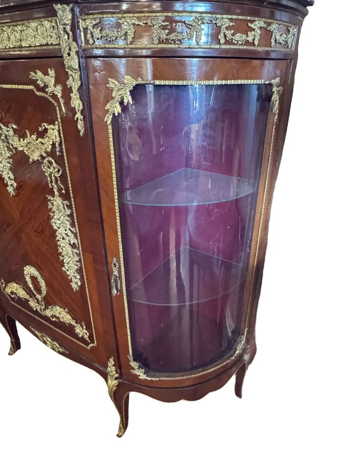 Marble top bronze ormalu side board