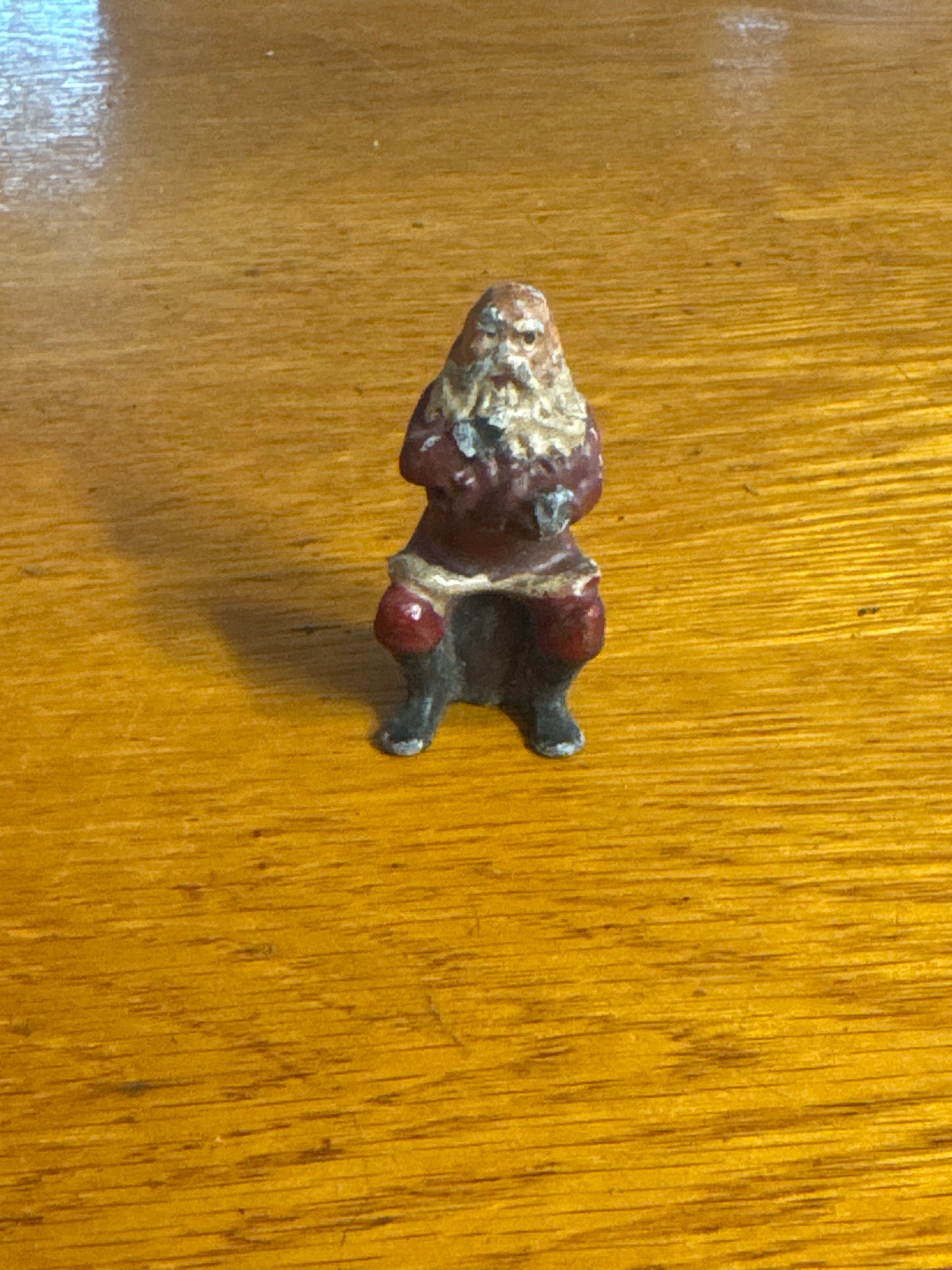 Solid Lead Santa Claus Statue