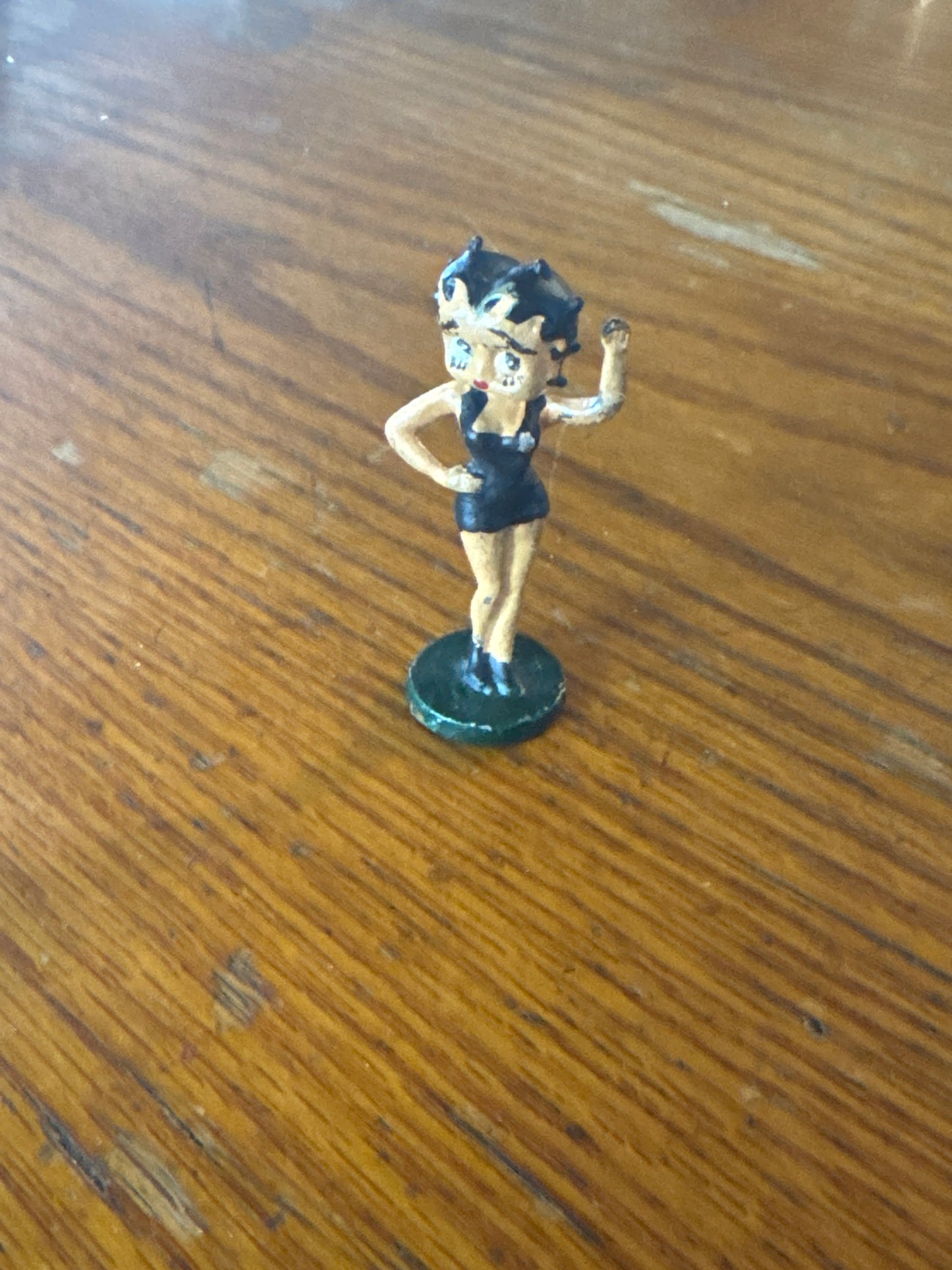 Solid Lead Betty Boop Black Dress Statue