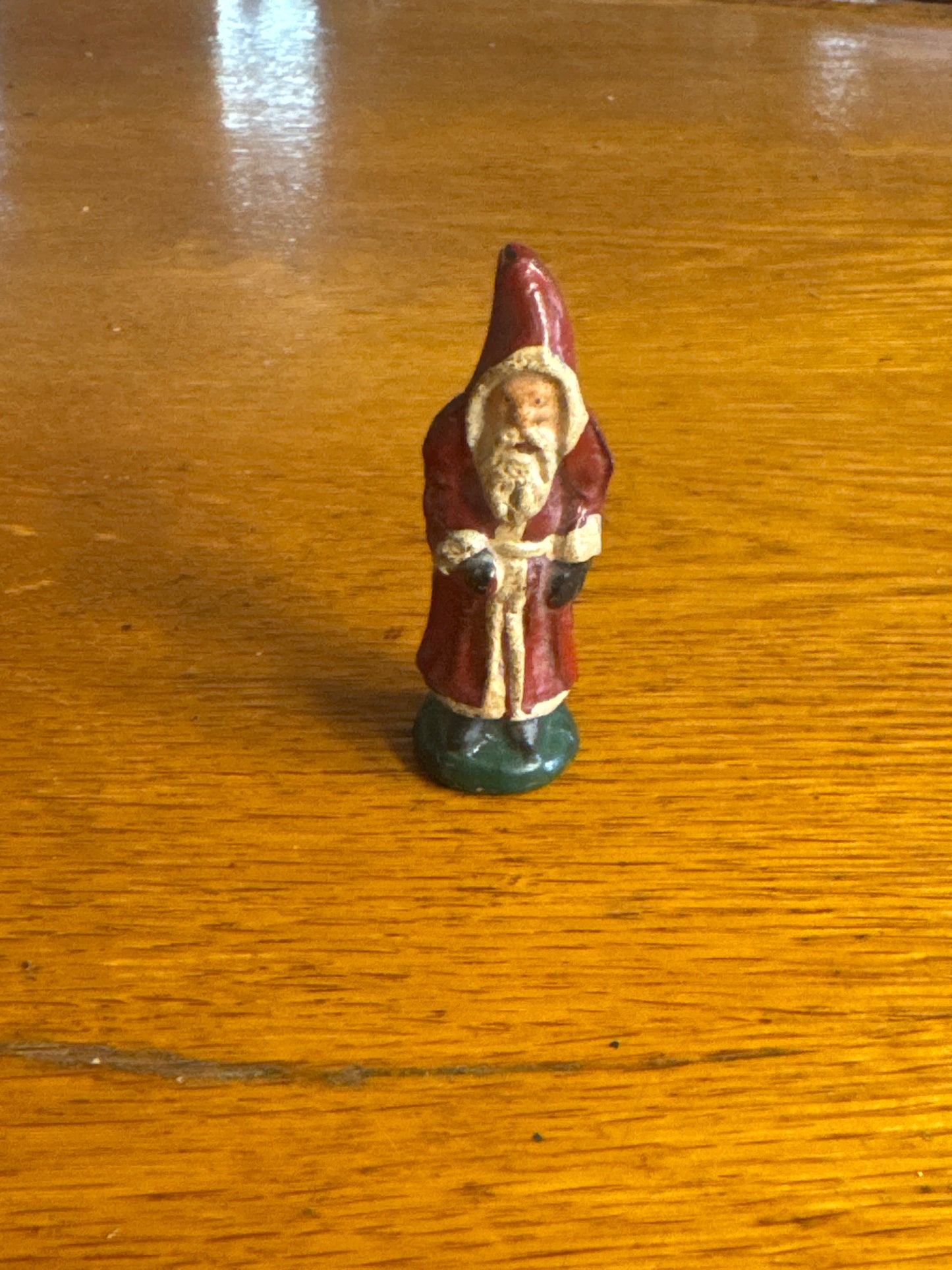 Solid Lead Santa Claus Statue