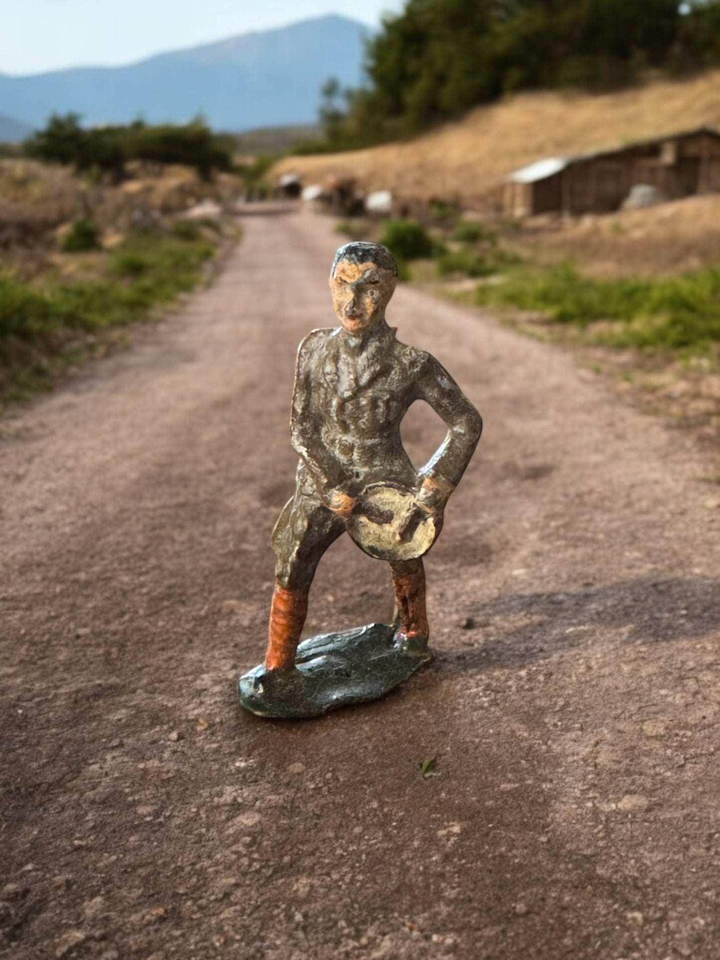 Vintage Lead Soldier with drum