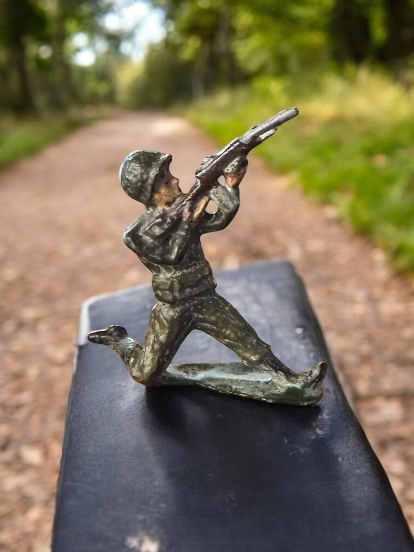 Vintage Lead Soldier with rifle