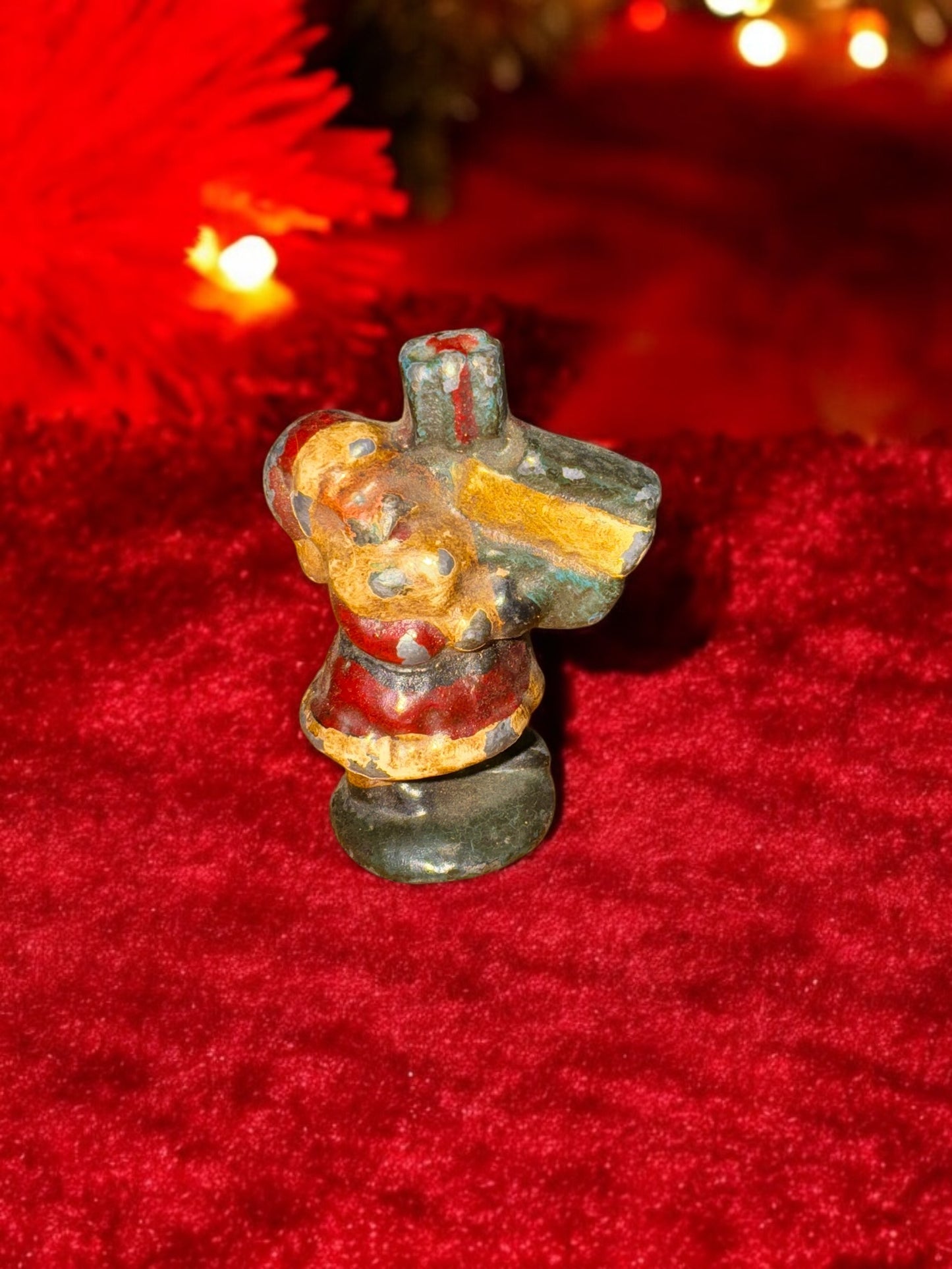 Lead Old Fashion Santa Claus with Toys-Jantiques LLC.