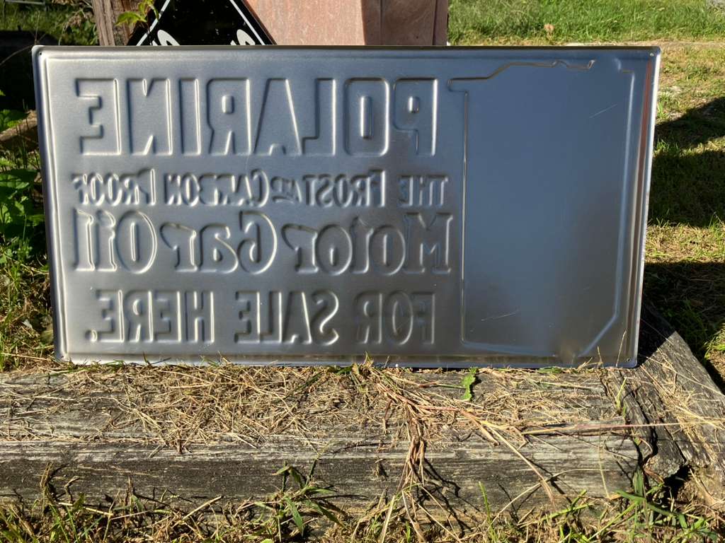Polarine Motor Car Oil Vintage Metal Sign