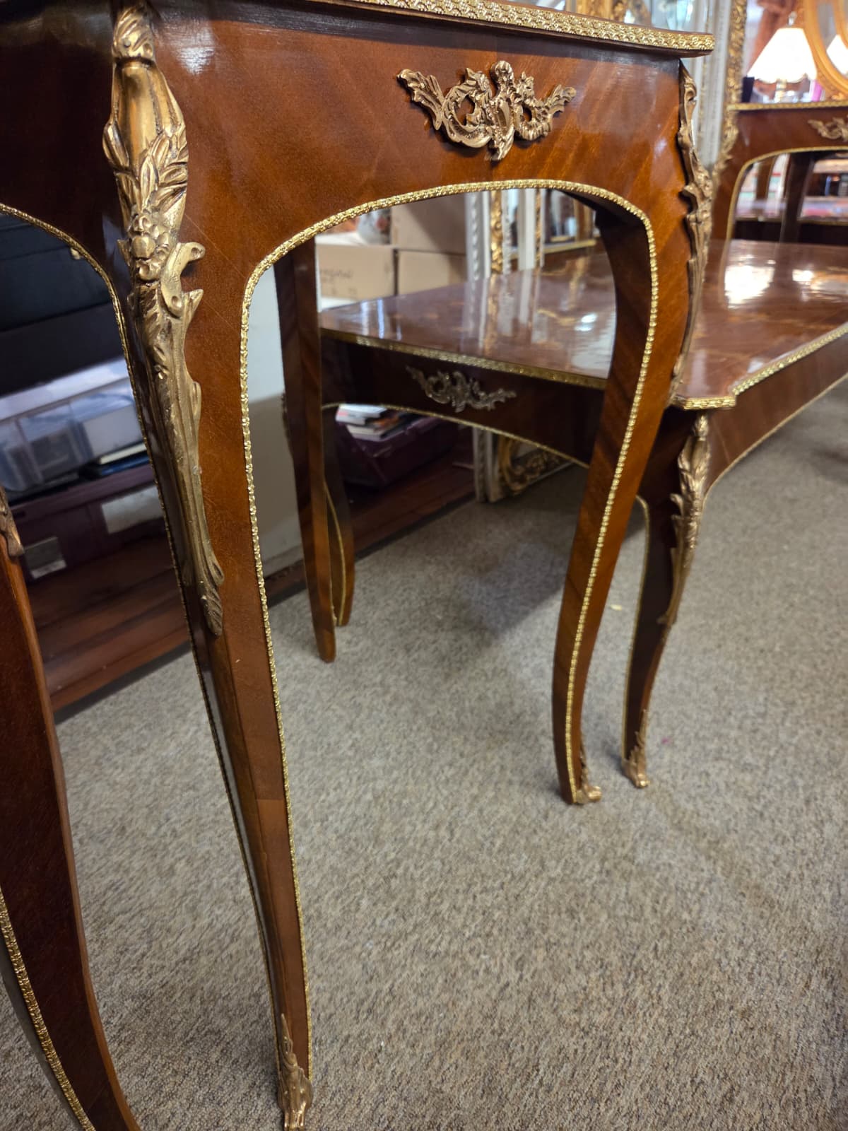 19th-century Louis XV coffee tables with 2 end tables