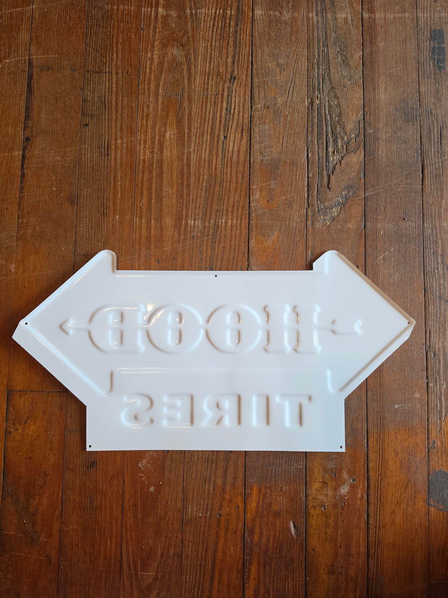 Hood Tires Metal sign