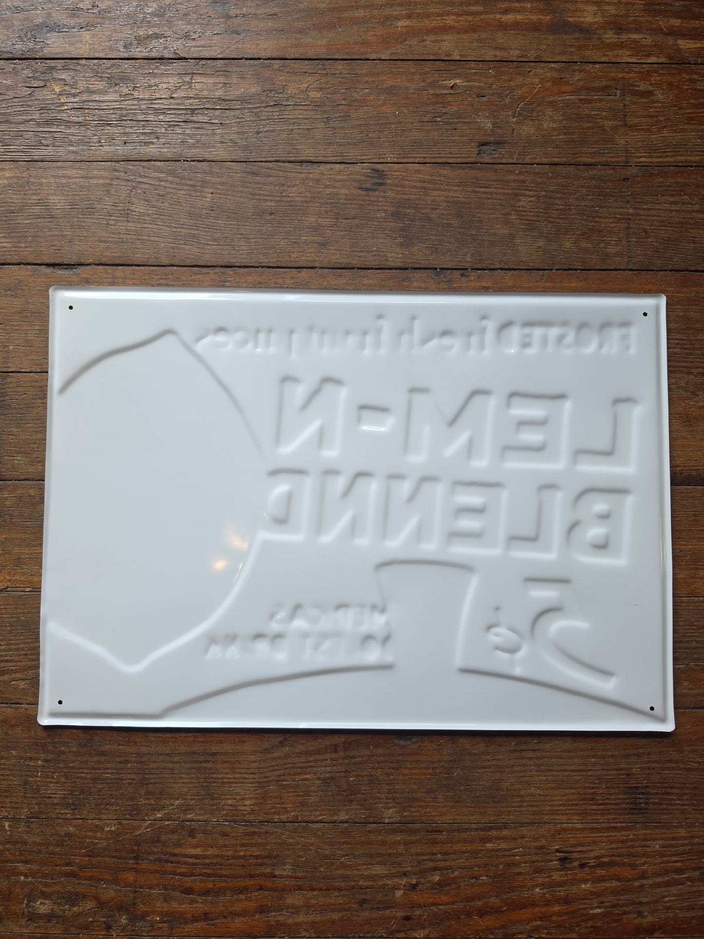 Lem-N-Blennd Juice metal sign