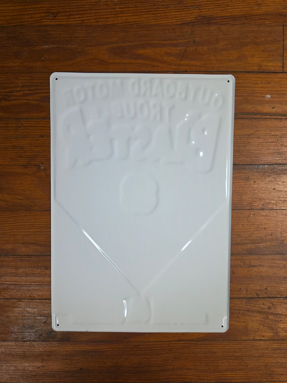 Blaster Outboard Motor Trouble Metal sign