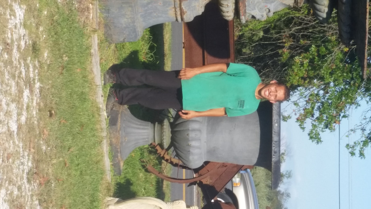 Urn Cast Iron -Pair Large Planter-Jantiques LLC.