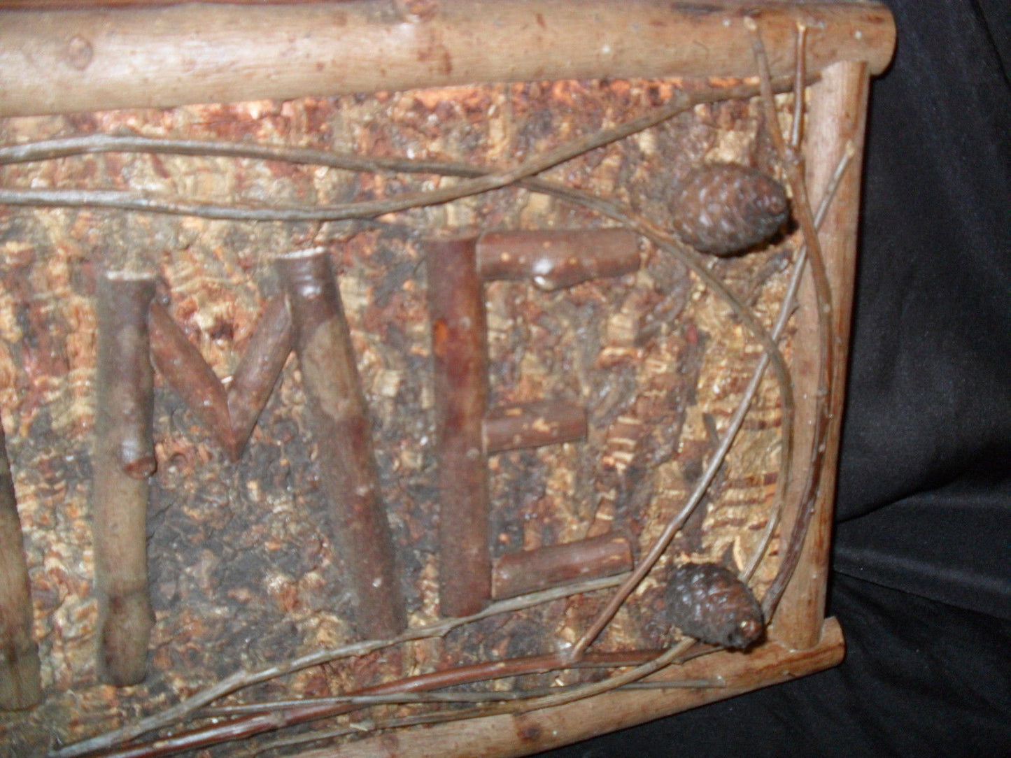 Wooden Welcome Sign With Acorns-Jantiques LLC.