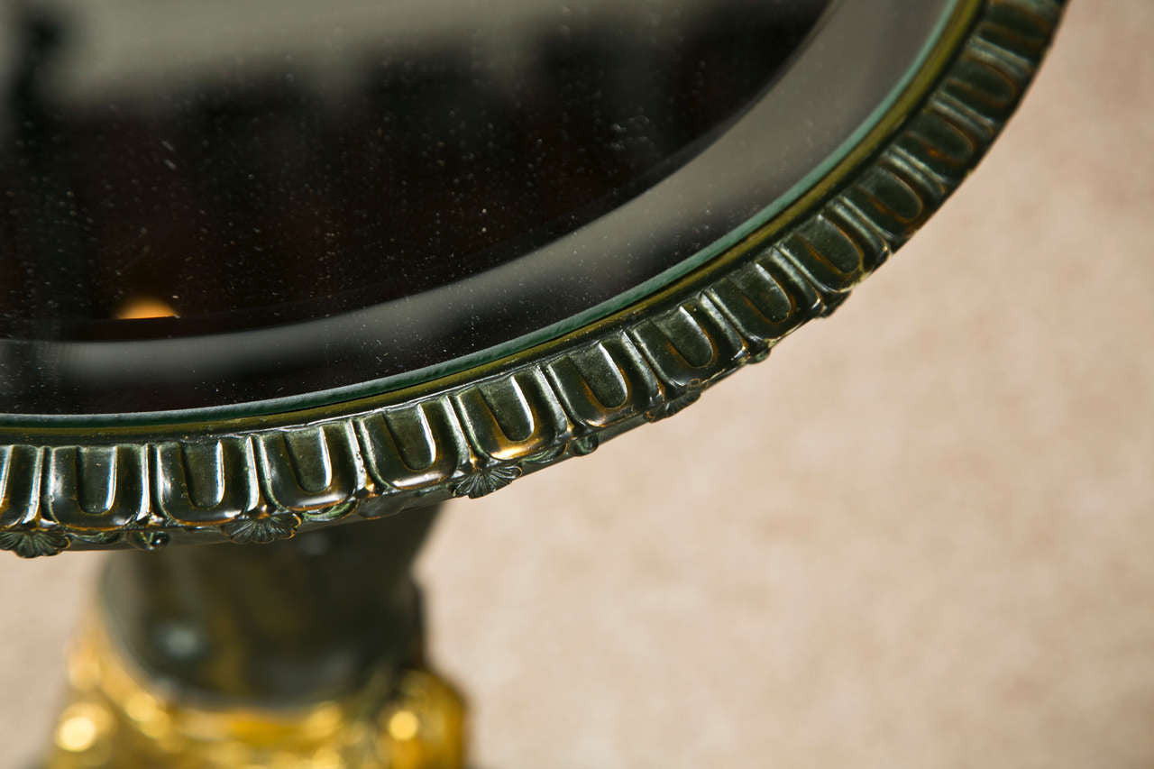 Mirror Top Table - Blackamoor Kneeling Nubian Man-Jantiques LLC.