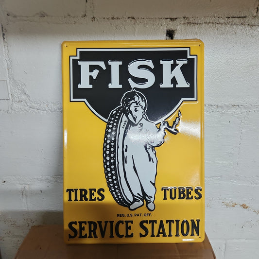 Fisk tires sign.-Jantiques LLC.