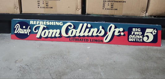 Tom collins jr automotive advertising sign-Jantiques LLC.