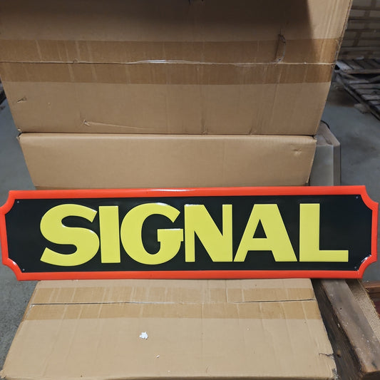 Signal Motor Oil Automotive Advertising Sign-Jantiques LLC.