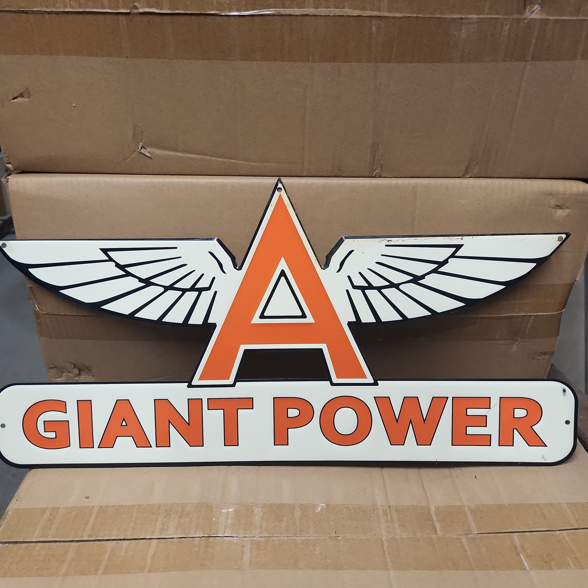 Giant power Flying A Automotive advertising sign-Jantiques LLC.