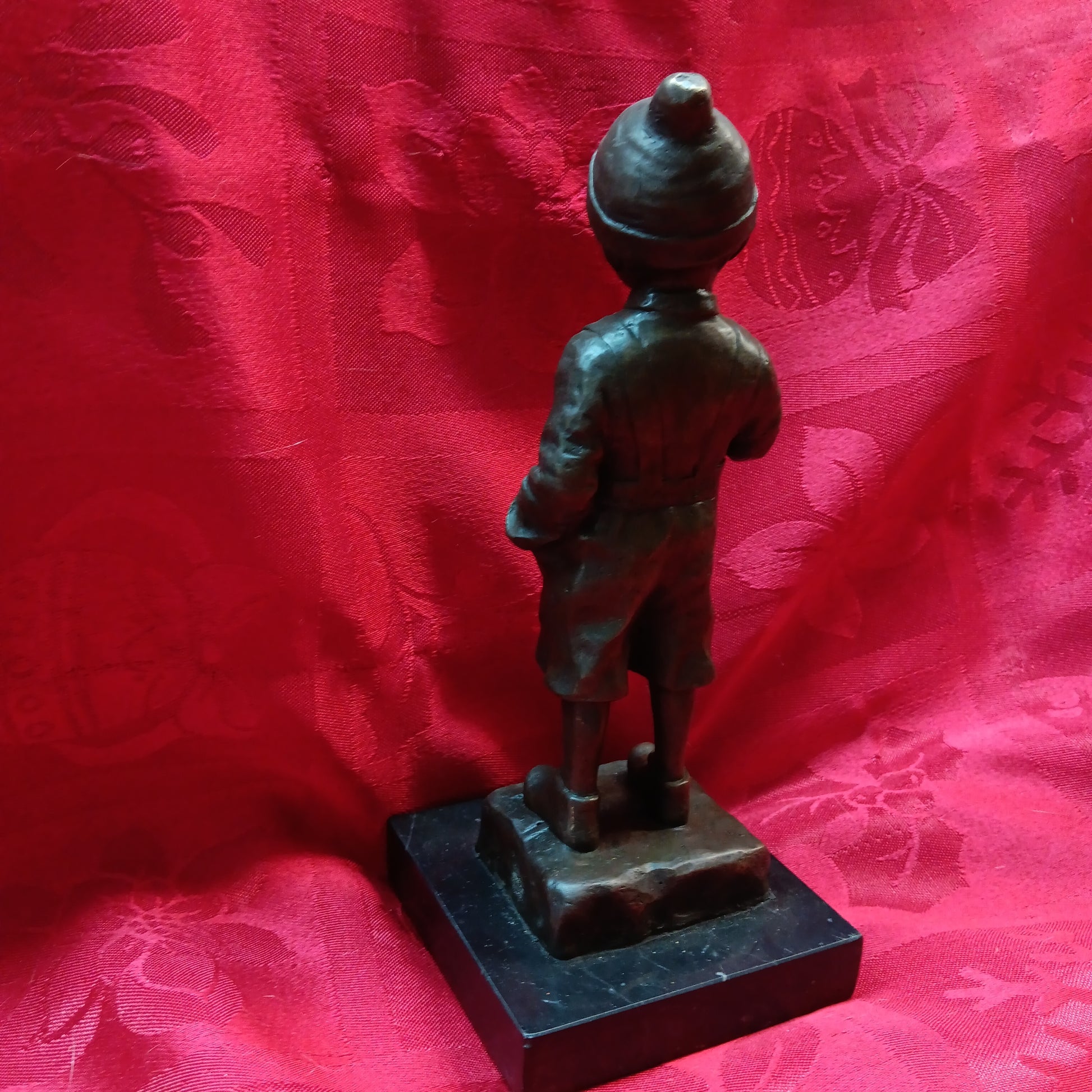 J. Schmidt-Felling "Le Petit Fumeur" Bronze Statue-Jantiques LLC.