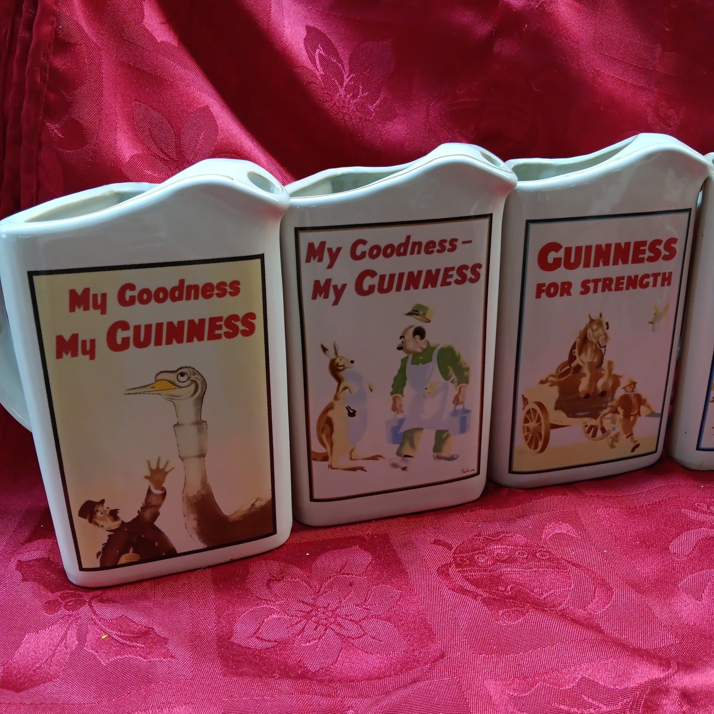 Guinness Pouring Pitcher set of 6-Jantiques LLC.