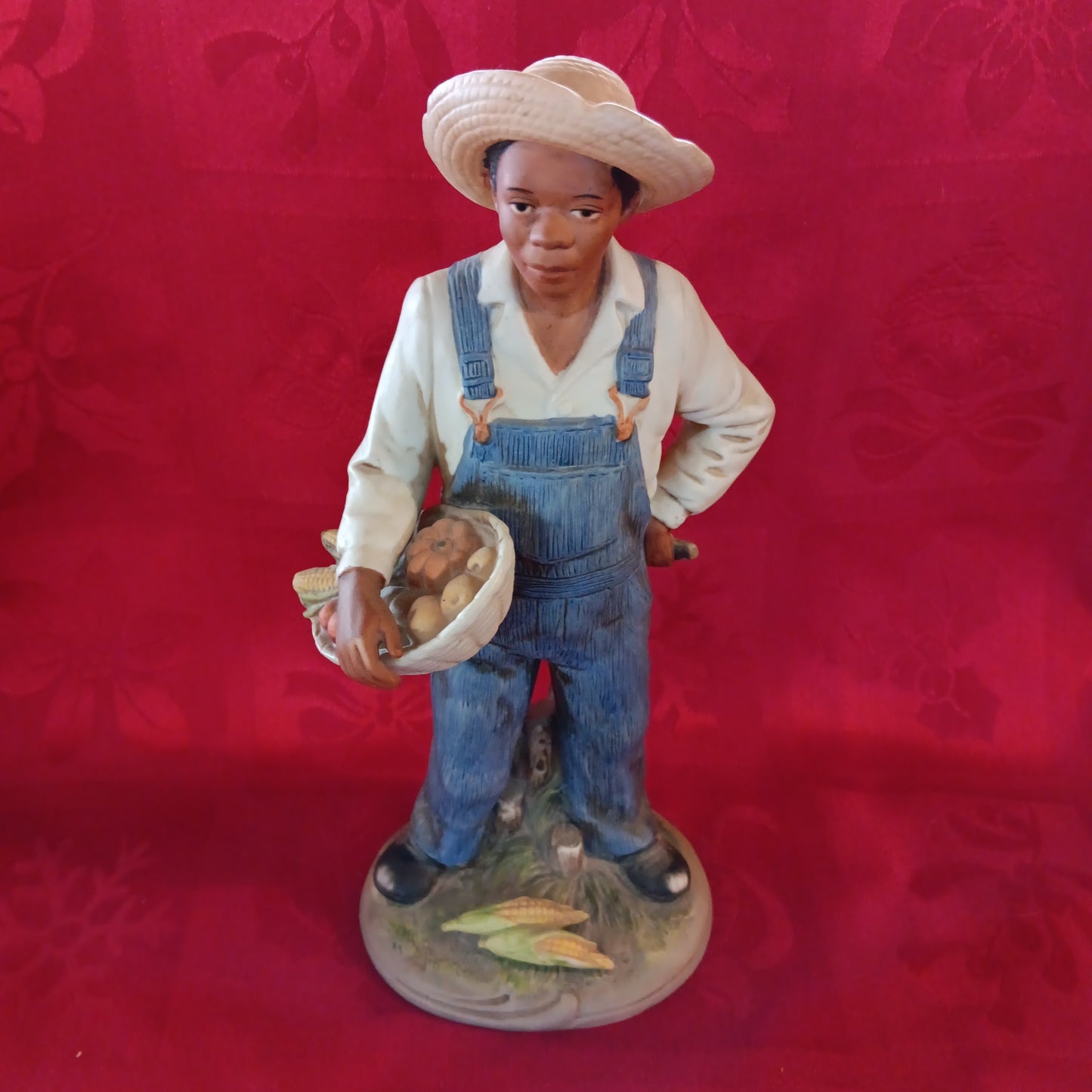 Homco Home Porcelain Figurines African American Farmers-Jantiques LLC.