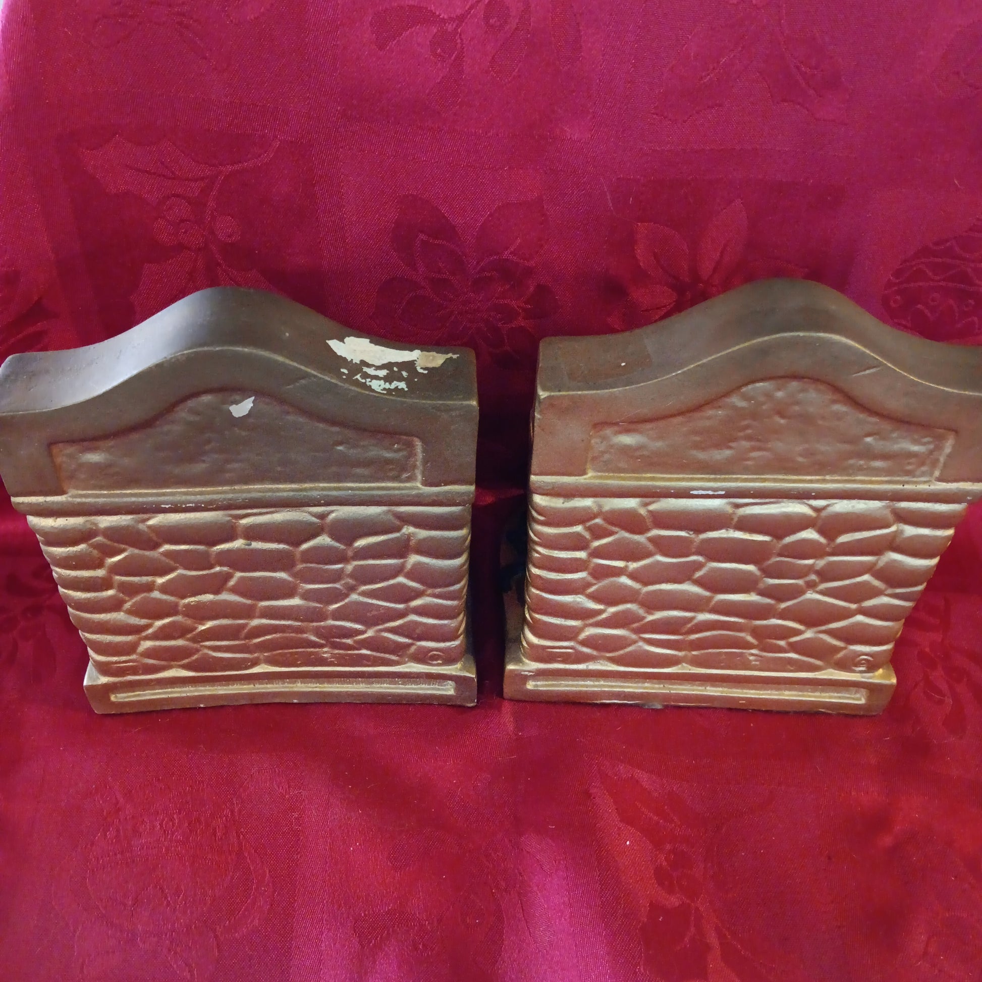 Reading Grandfather and Dog Ceramic Pair of Bookends-Jantiques LLC.