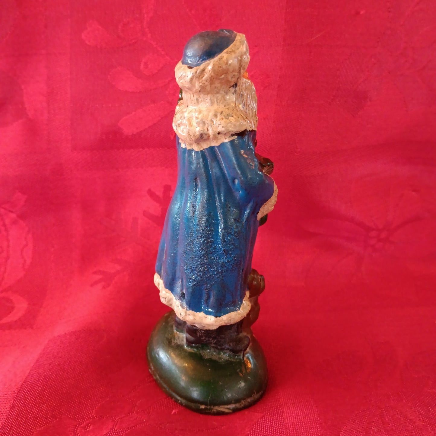 Lead Blue Santa Claus 1904-Jantiques LLC.