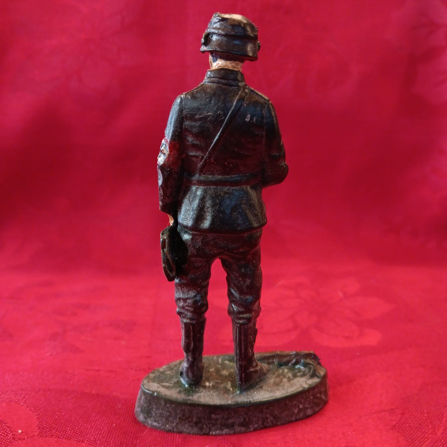 Lead WWII Natzi German Soldier w/ Binoculars-Jantiques LLC.