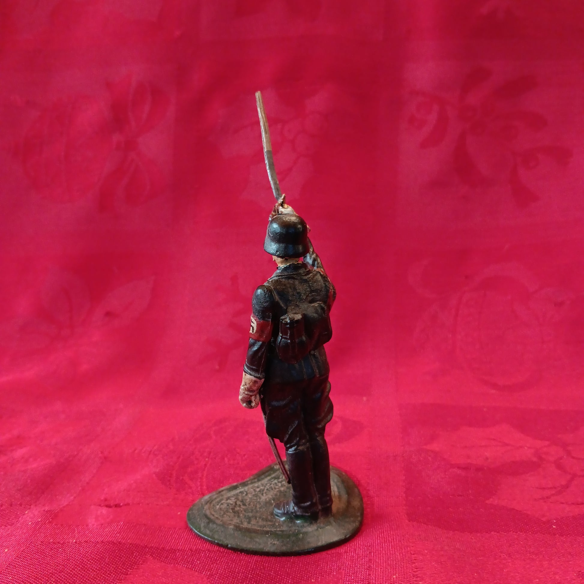 Lead WWII Natzi German Soldier Raising Sword-Jantiques LLC.