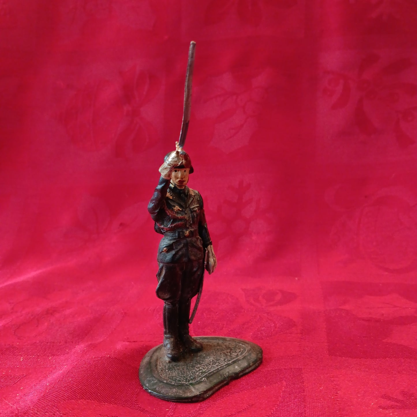 Lead WWII Natzi German Soldier Raising Sword-Jantiques LLC.