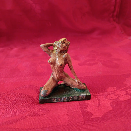 Lead Erotic Woman Naked Woman on Knees-Jantiques LLC.