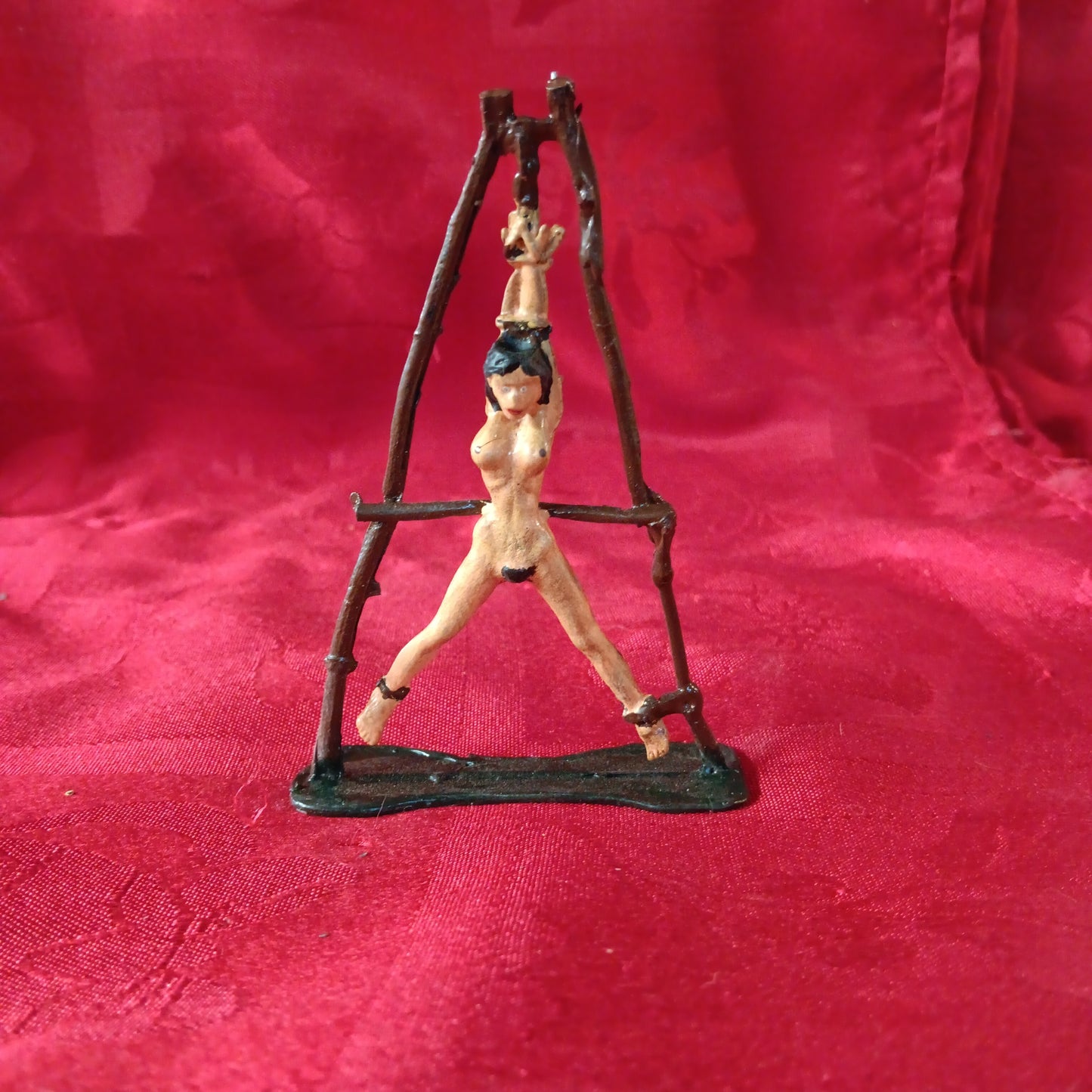 Lead Erotic Naked Woman Tied Up - Black Hair-Jantiques LLC.