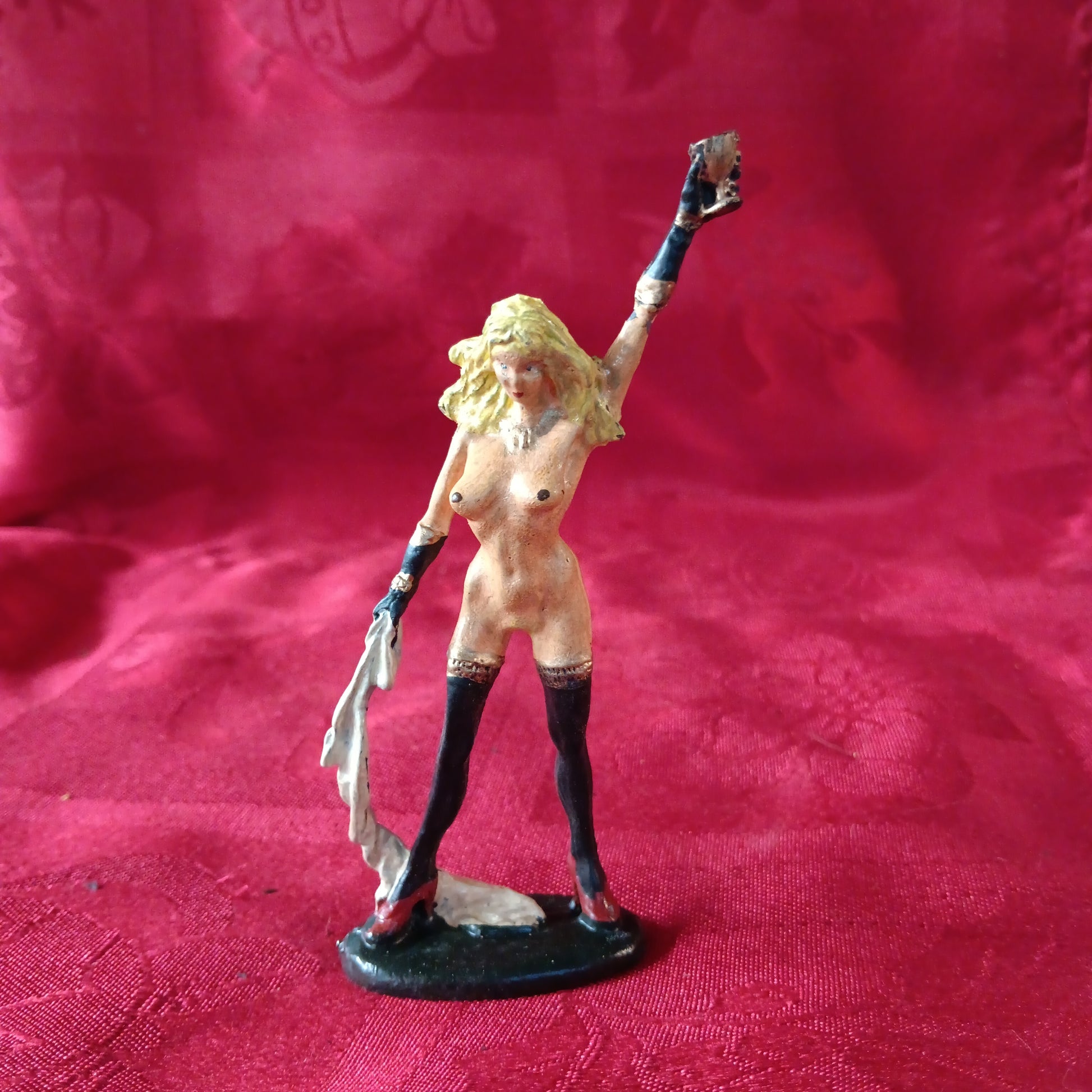 Lead Erotic Woman Naked Warrior - Blonde Hair-Jantiques LLC.