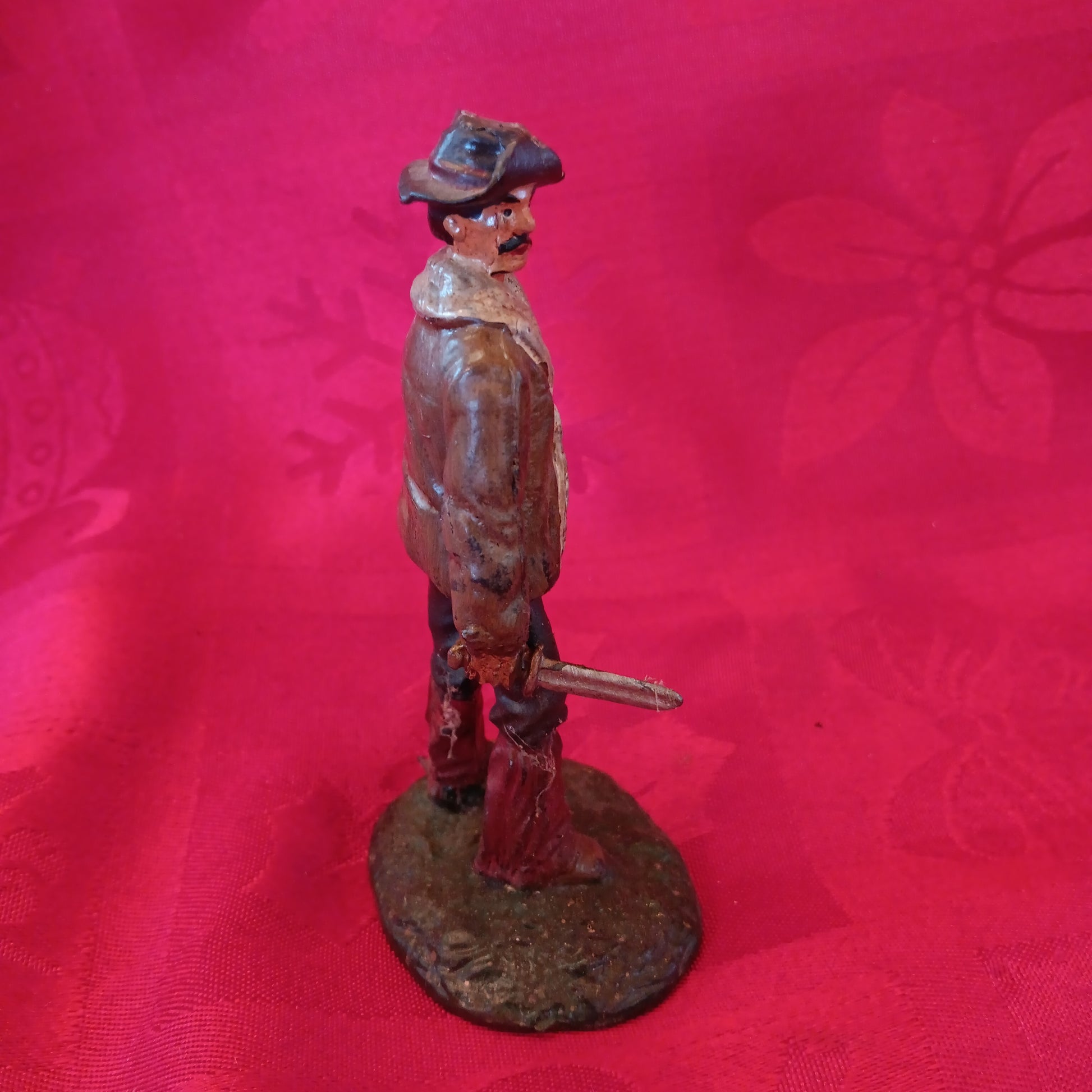 Lead Cowboy with Knife-Jantiques LLC.