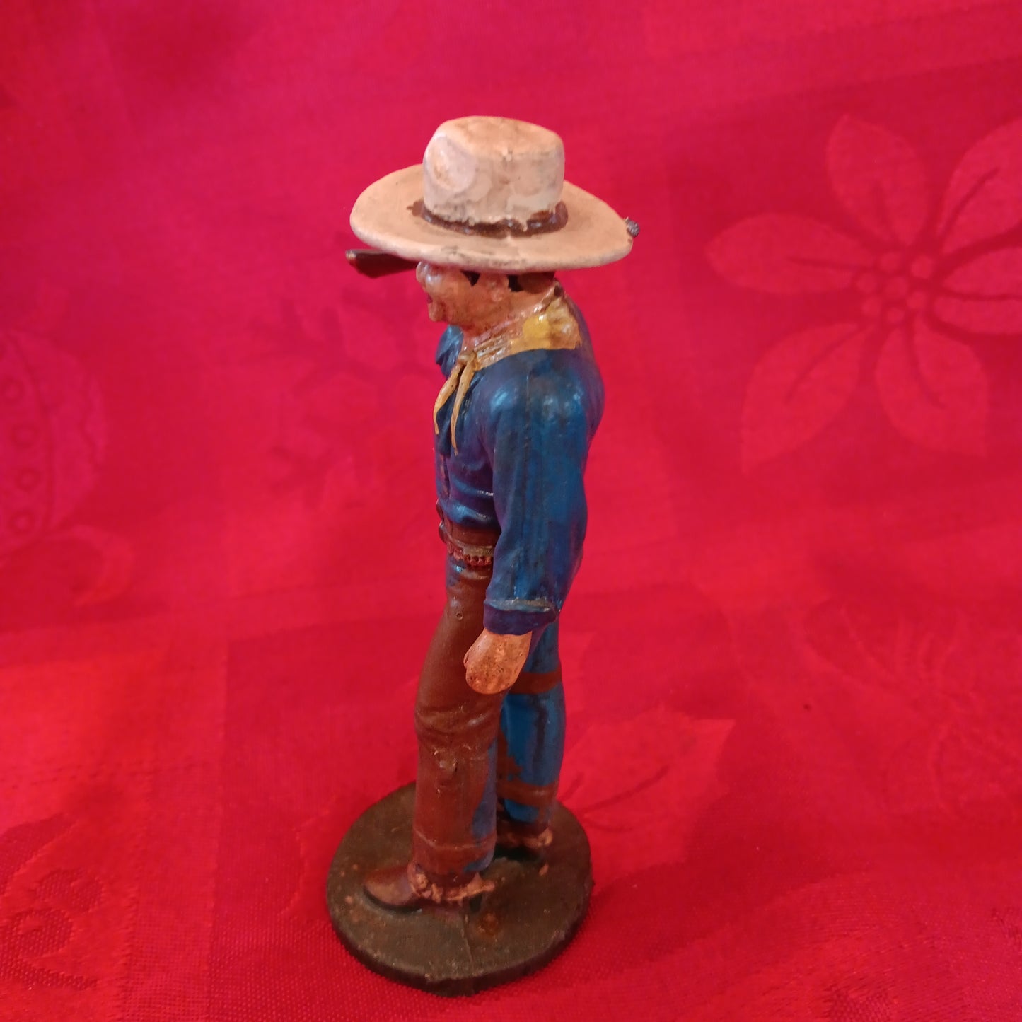 Lead Cowboy with shotgun-Jantiques LLC.