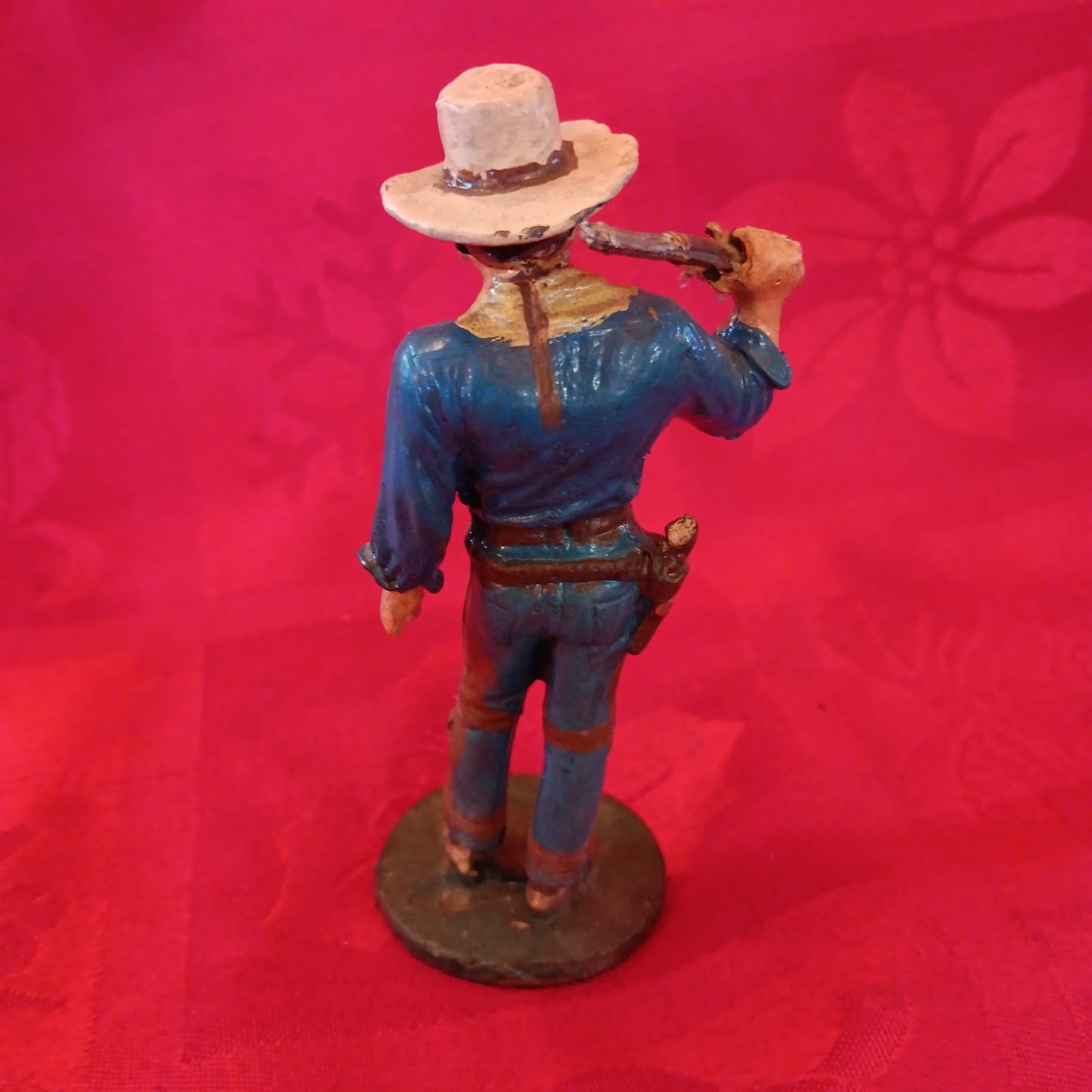 Lead Cowboy with shotgun-Jantiques LLC.