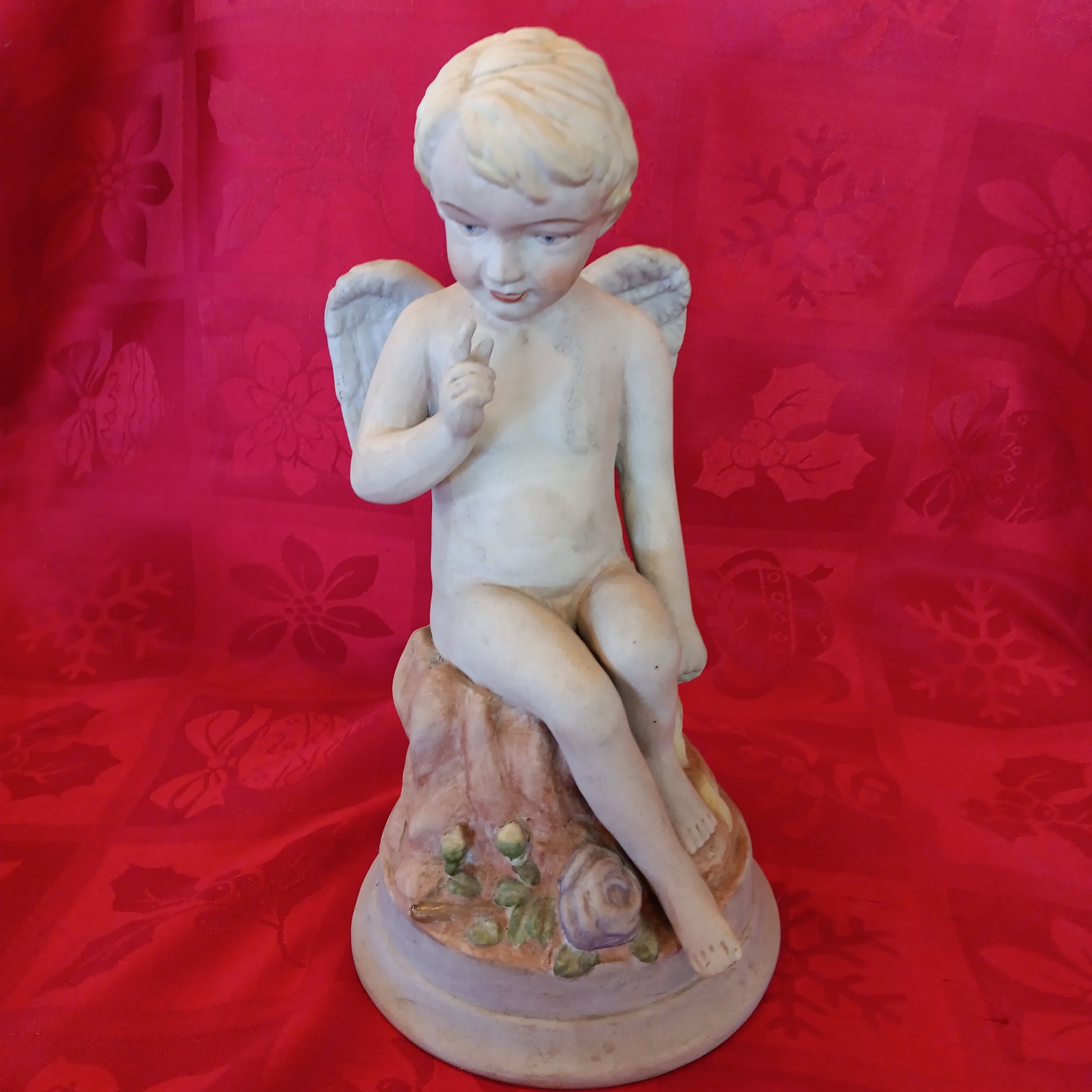 Ceramic - Winged Cherub-Jantiques LLC.