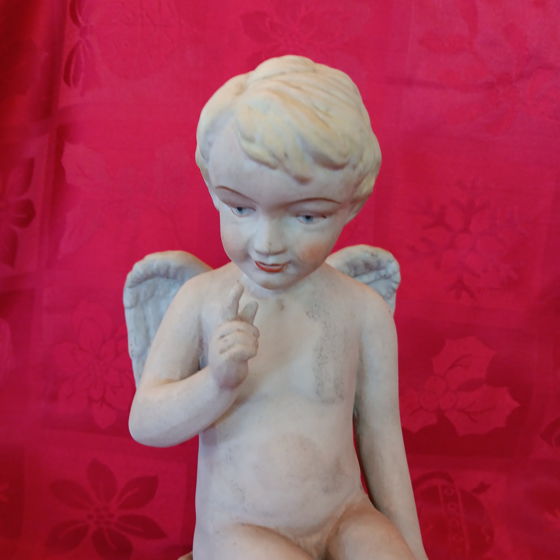 Ceramic - Winged Cherub-Jantiques LLC.