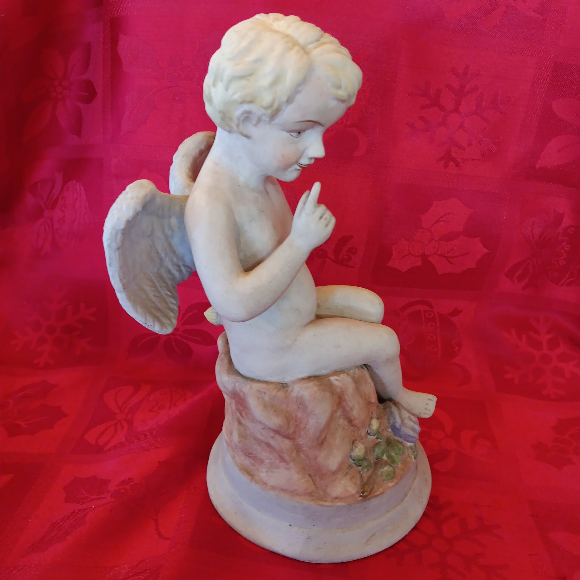 Ceramic - Winged Cherub-Jantiques LLC.