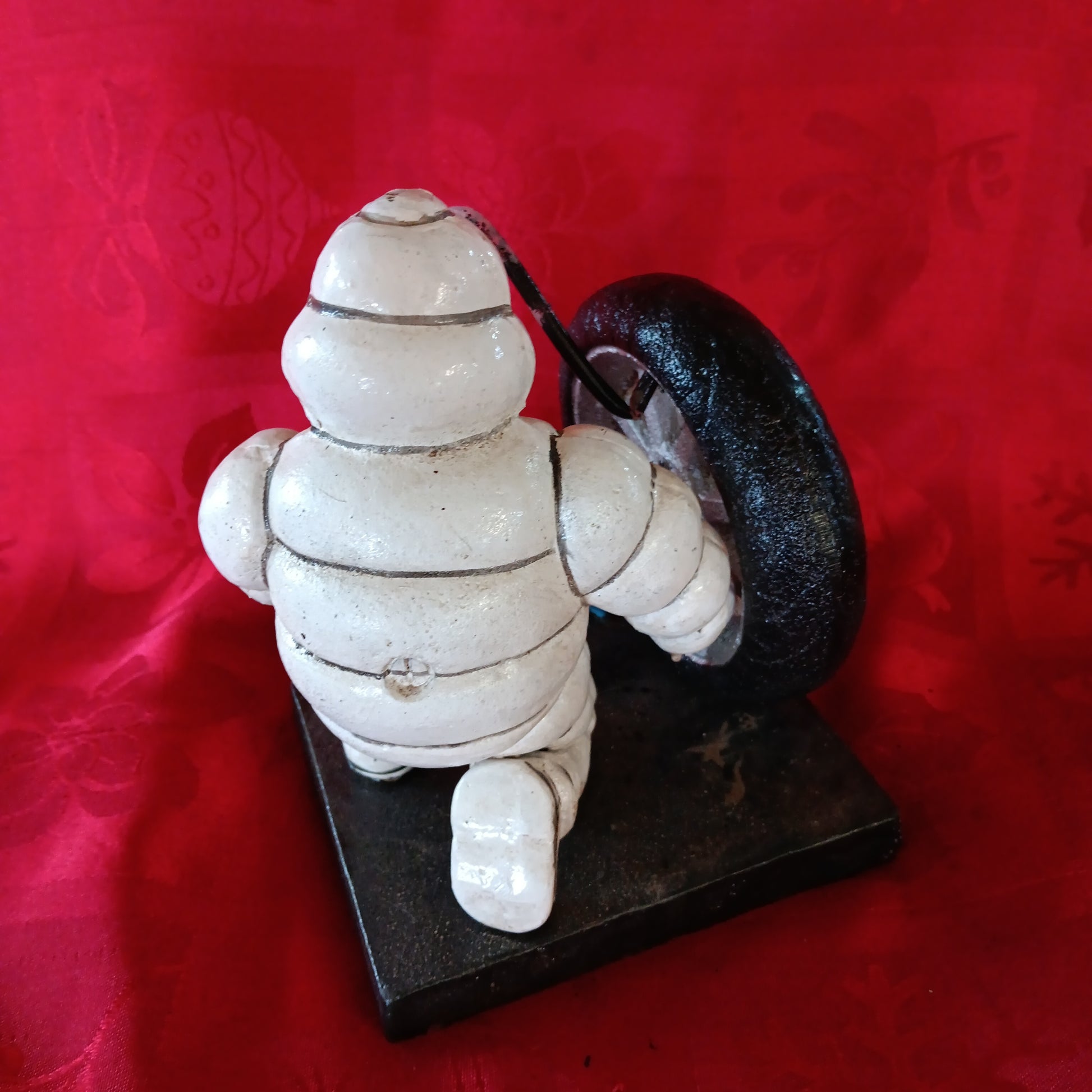 Michelin Figurine - Cast Iron Michelin Man Tire Guage Advertising Piece-Jantiques LLC.