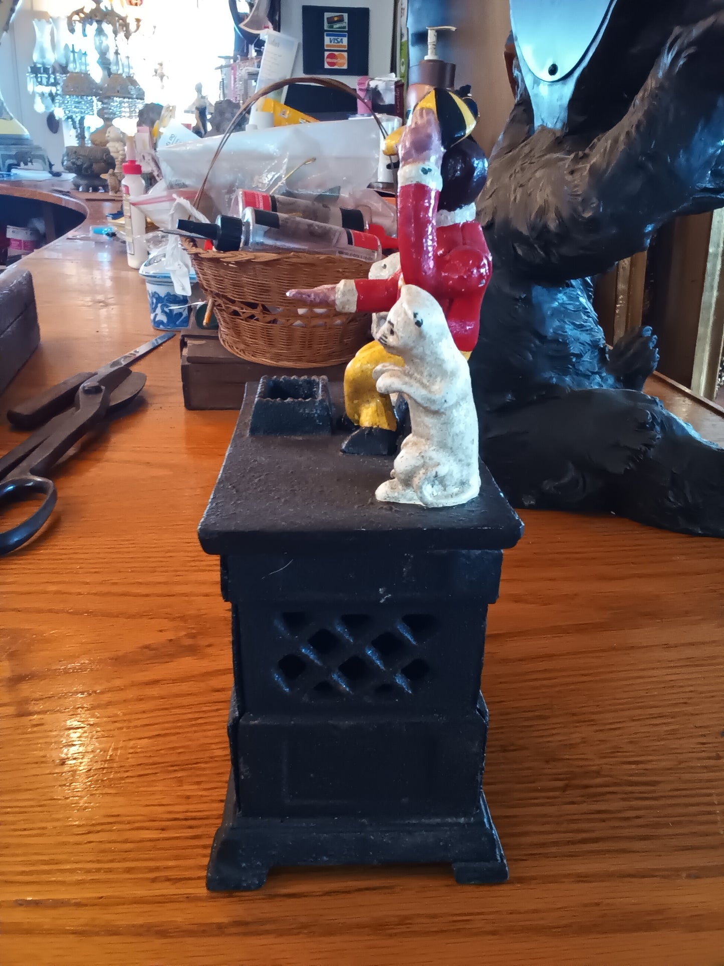 Cast Iron mechanical bank Organ Bank