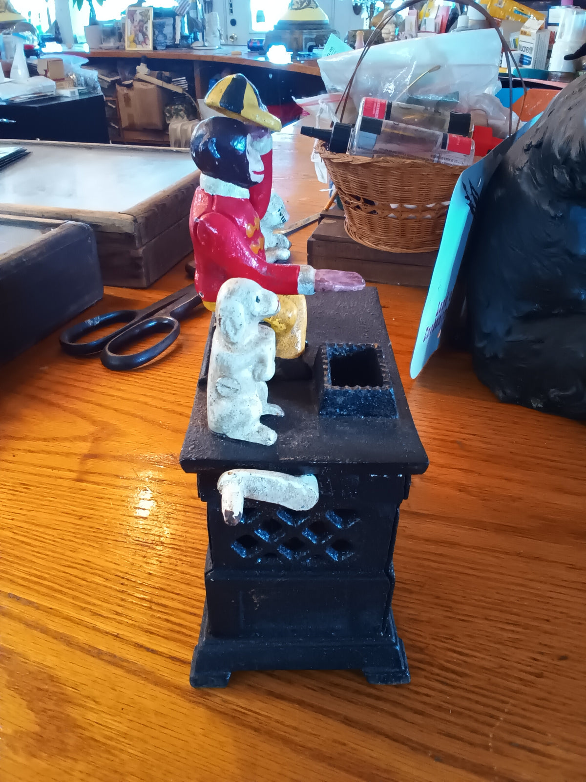 Cast Iron mechanical bank Organ Bank
