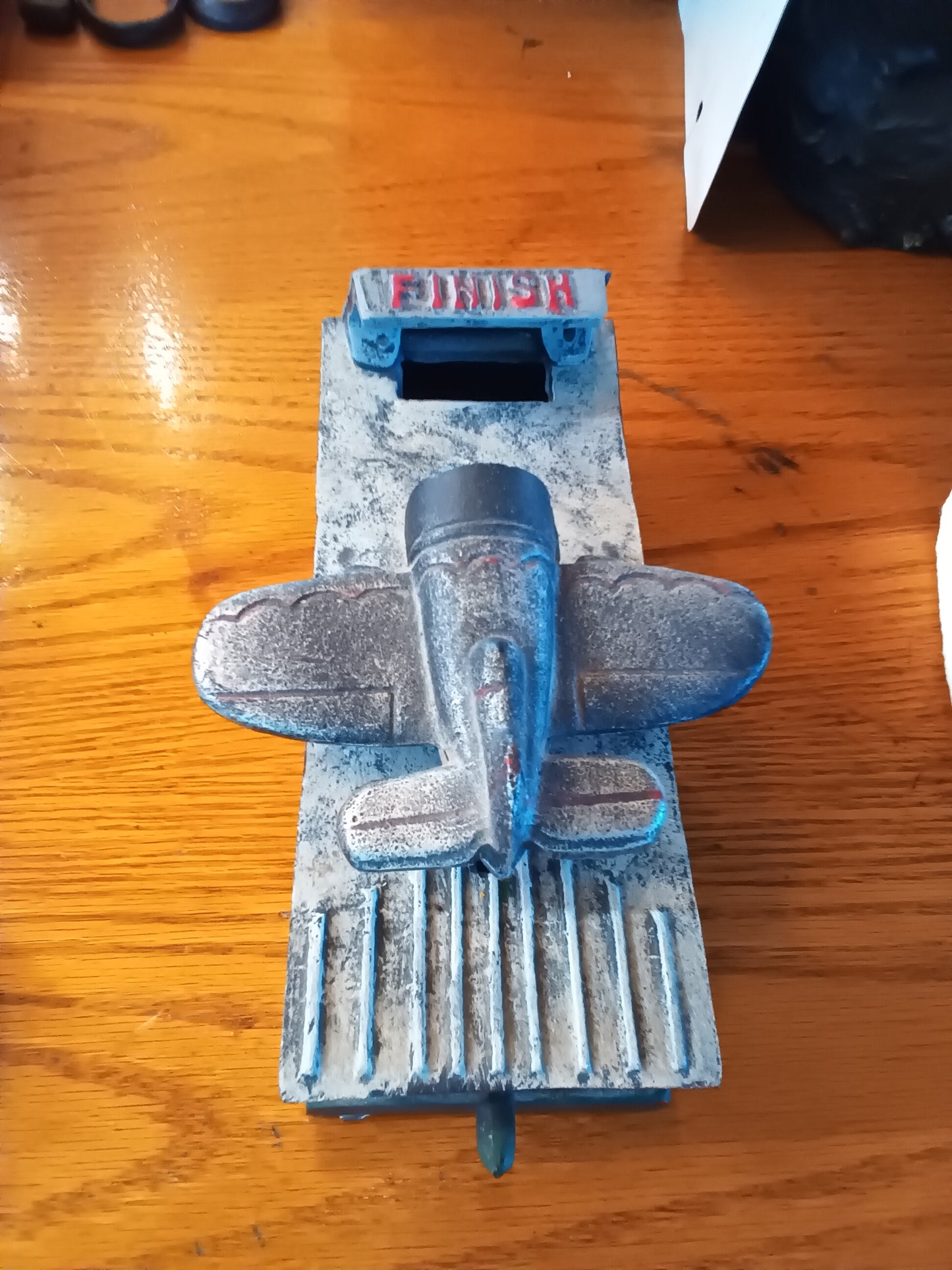 Cast Iron mechanical bank   Racing Ace