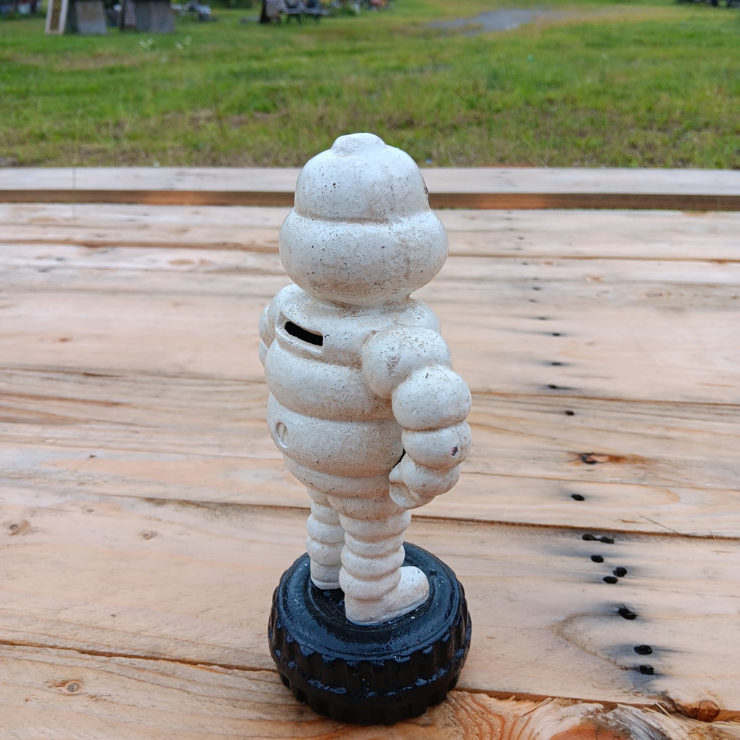 Michelin Man Standing on Tire Bank-Jantiques LLC.