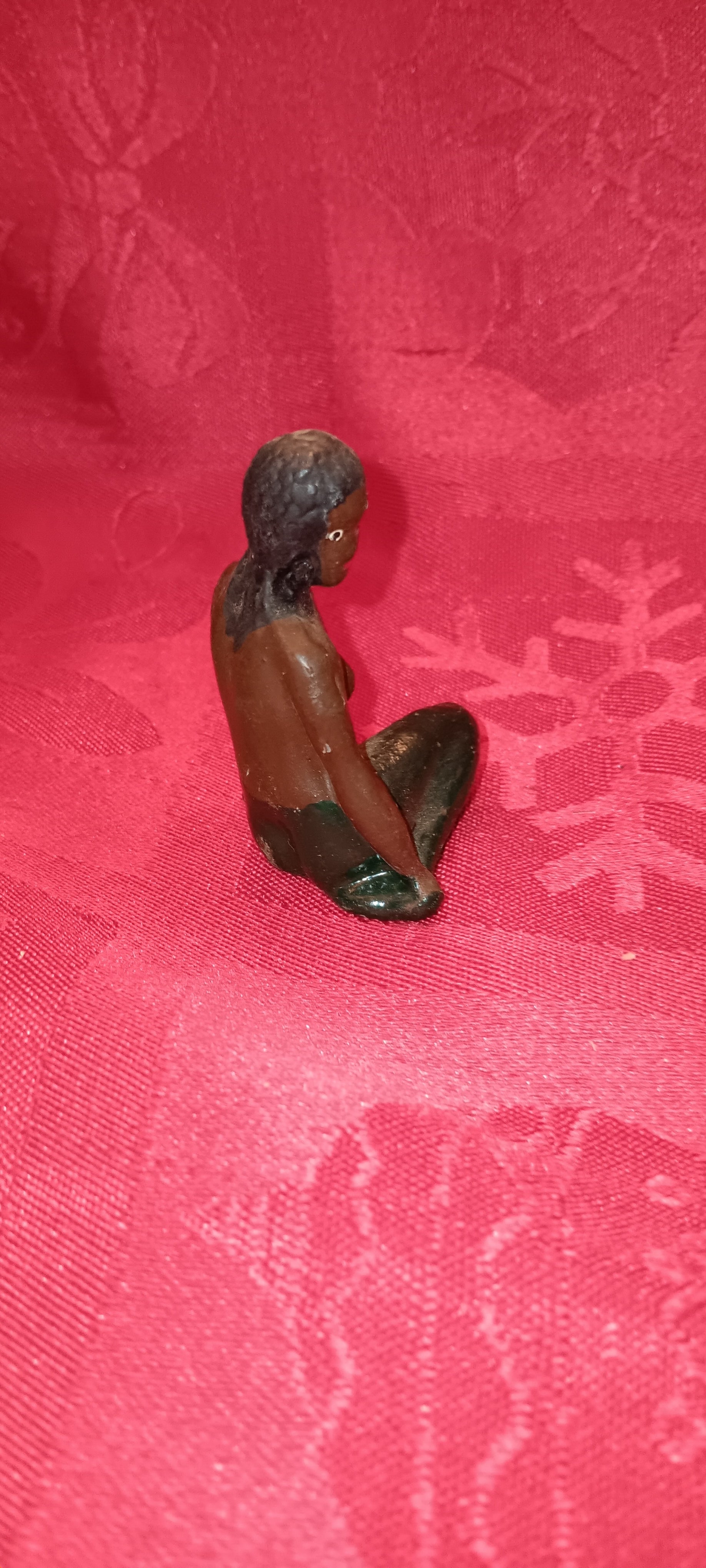 Lead Erotic Black Americana Topless Mermaid-Jantiques LLC.