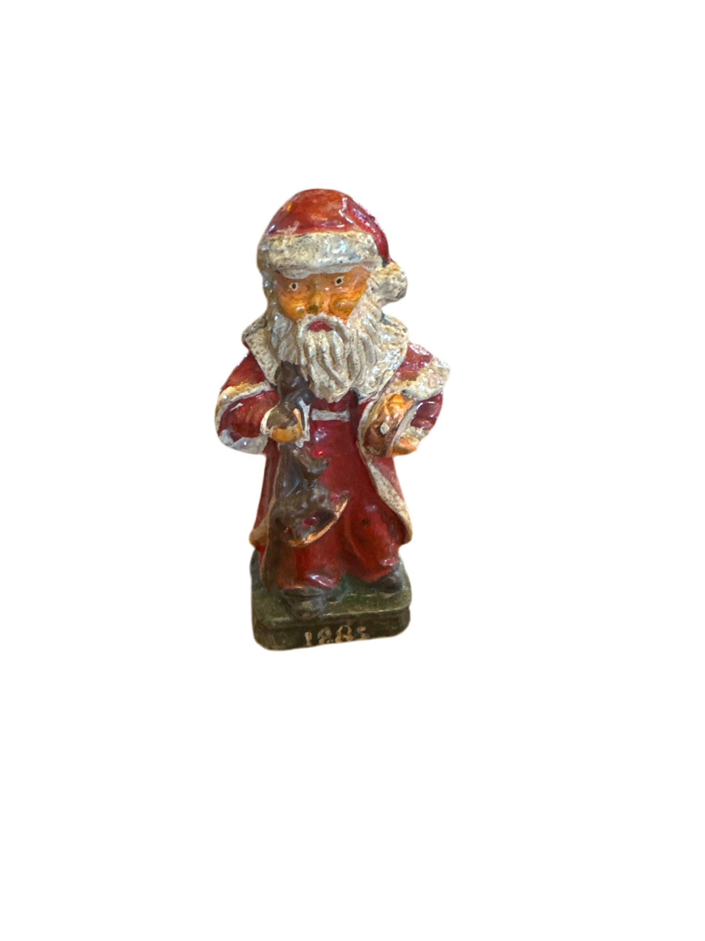 Lead Old Fashion Santa Claus 1885-Jantiques LLC.