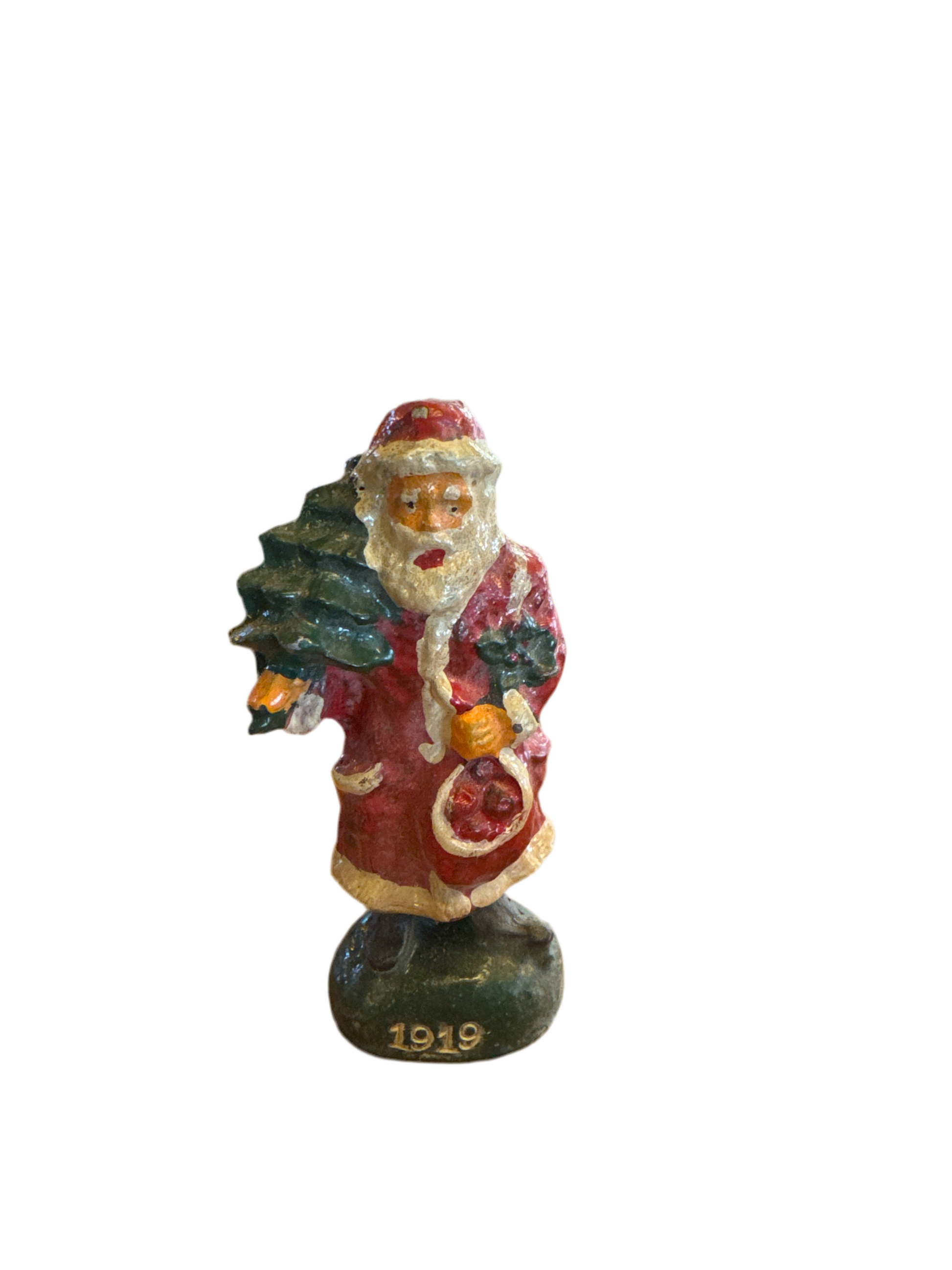 Lead Old Fashion Santa Claus 1919-Jantiques LLC.