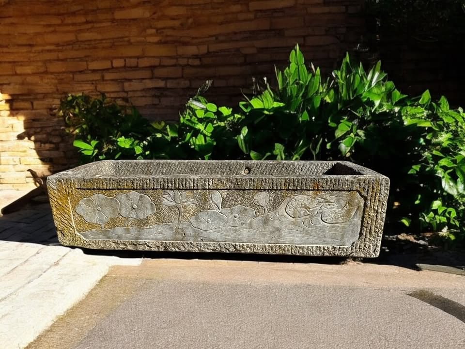 Antique Granite Garden Planter-Jantiques LLC.