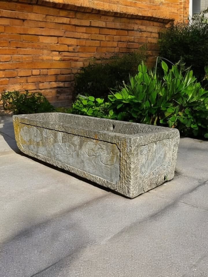 Antique Granite Garden Planter-Jantiques LLC.