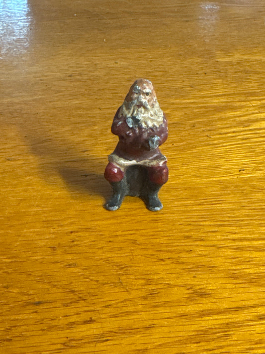Solid Lead Santa Claus Statue
